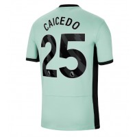 Chelsea Moises Caicedo #25 Tretí futbalový dres 2023-24 Krátky Rukáv